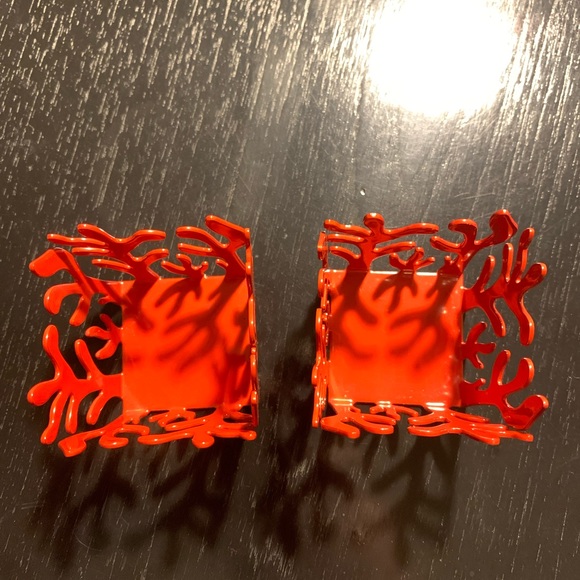 Alessi Mediterraneo Tealight Holder, Red (ESI04 R) Price for 1 set of 2 - Picture 2 of 4